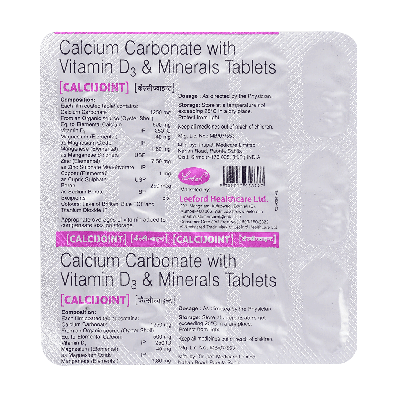 Calcijoint Tablet 15'S 6 Calcijoint Tablet 15'S