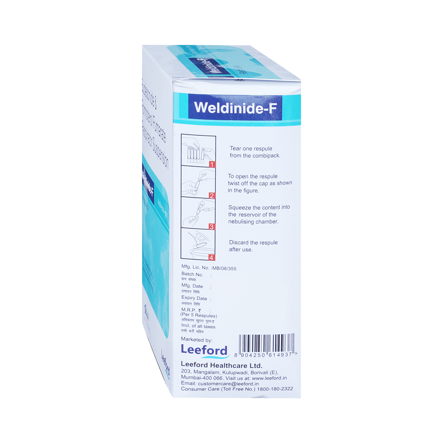 WELDINIDE F Respules 2ml 4 WELDINIDE F Respules 2ml